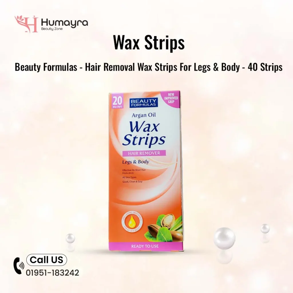 Beauty Formulas - Hair Removal Wax Strips For Legs & Body - 40 Strips