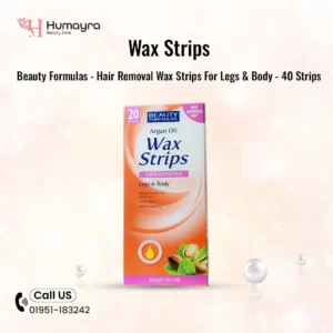 Beauty Formulas - Hair Removal Wax Strips For Legs & Body - 40 Strips