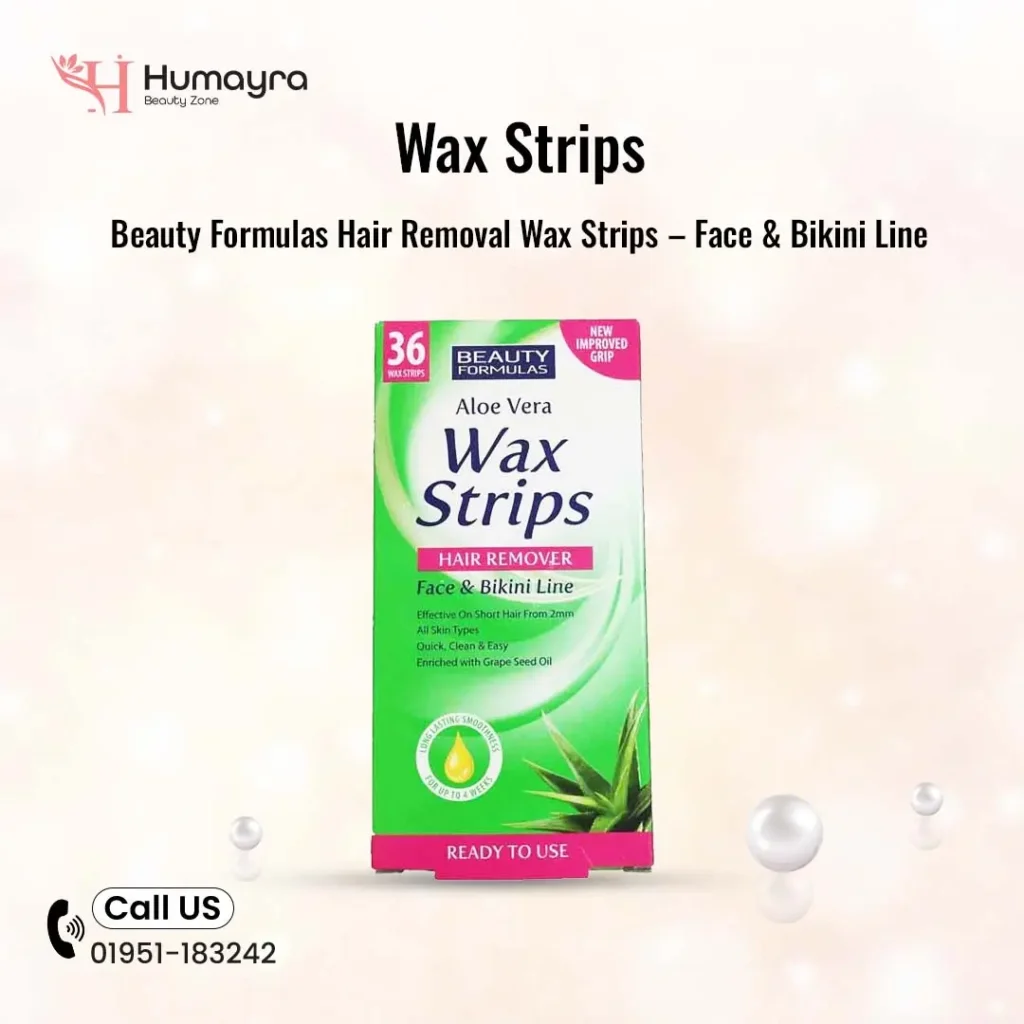 Beauty Formulas Hair Removal Wax Strips – Face & Bikini Line