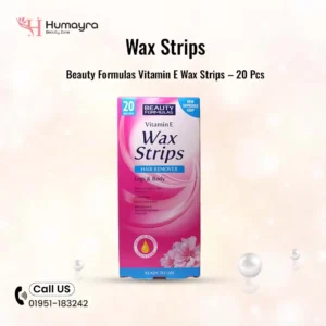 Beauty Formulas Vitamin E Wax Strips – 20 Pcs