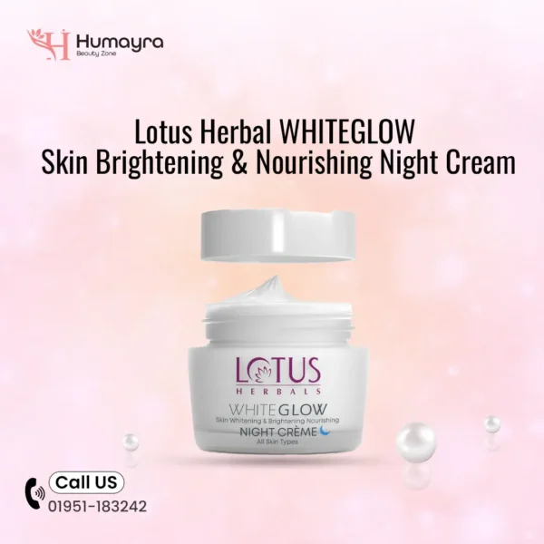Lotus Herbal WHITEGLOW Skin Brightening & Nourishing Night Cream 40ml