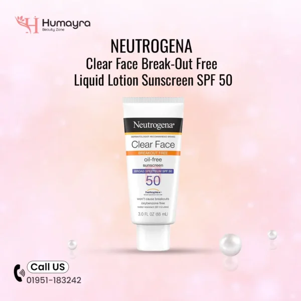 NEUTROGENA Clear Face Break-Out Free Liquid Lotion Sunscreen SPF 50