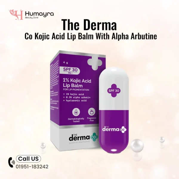 The Derma Co Kojic Acid Lip Balm With Alpha Arbutine
