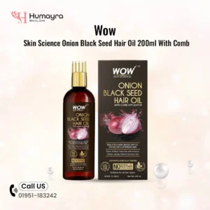 Wow Skin Science Onion Black Seed Hair Oil 200ml With Comb
